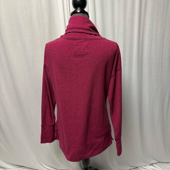 Marc New York Sweater Womens Size Large Fuchsia Cowl Neck Long Sleeve Pullover - Picture 4 of 10
